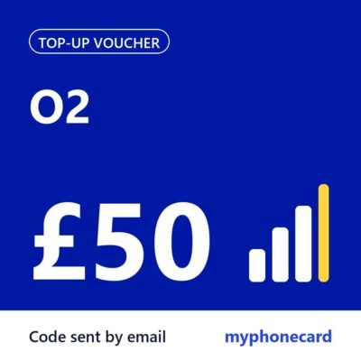 O2 Mobile £50 Topup Voucher