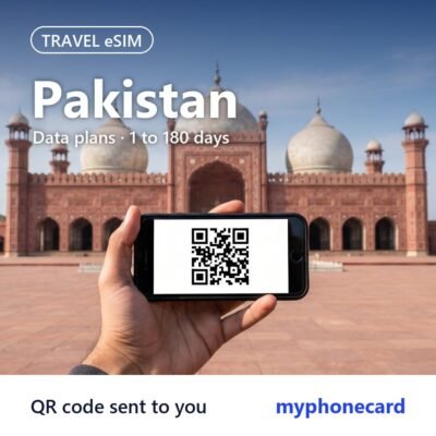 Pakistan Travel eSIM – Data Plans from 1 to 180 Days