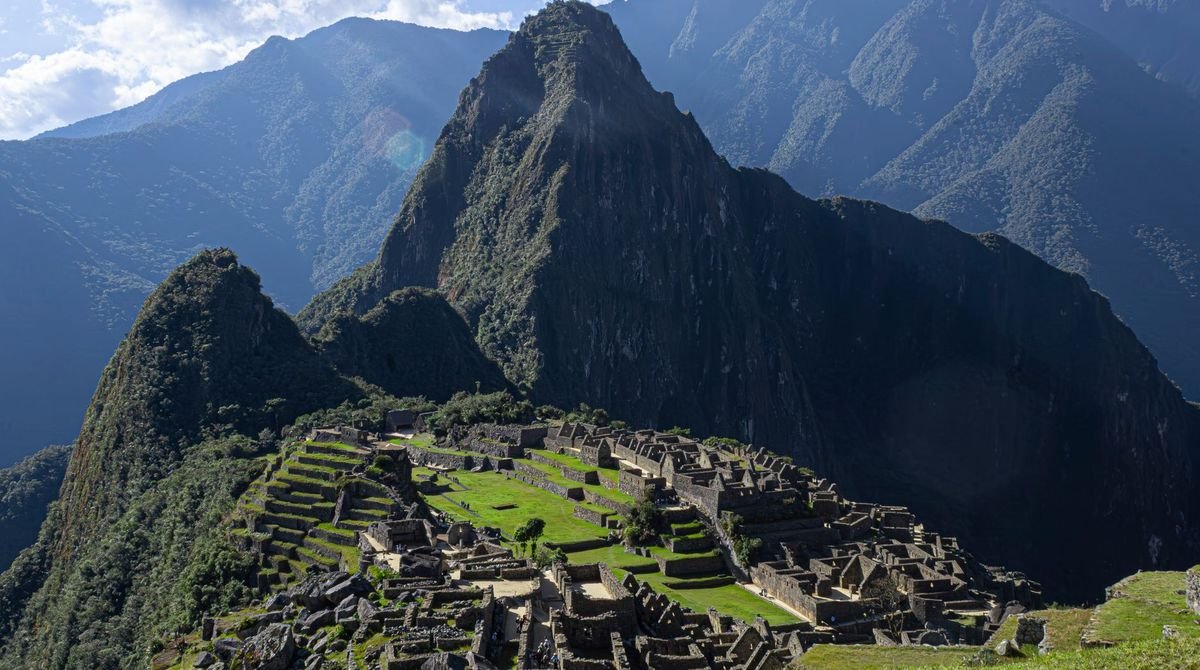 Machu Picchu below Huayna Picchu, Peru