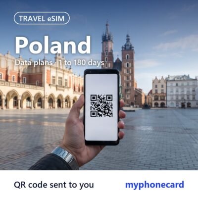 Poland Travel eSIM – Data Plans from 1 to 180 Days