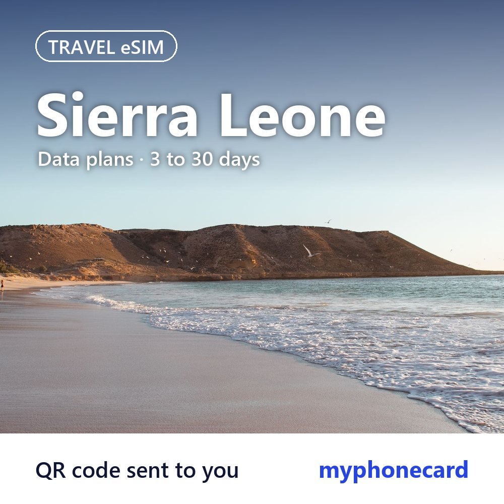 Sierra Leone Travel eSIM – Data Plans from 3 to 30 Days