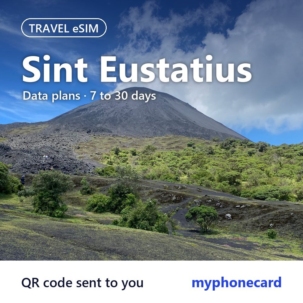 Sint Eustatius Travel eSIM – Data Plans from 7 to 30 Days