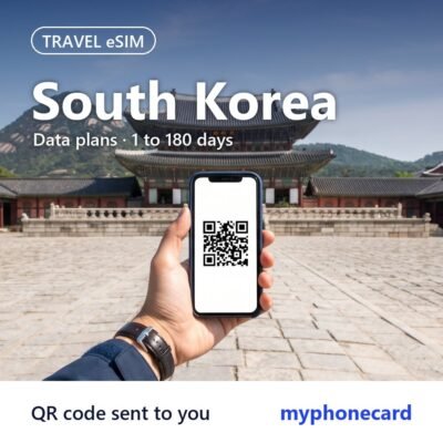 South Korea Travel eSIM – Data Plans from 1 to 180 Days