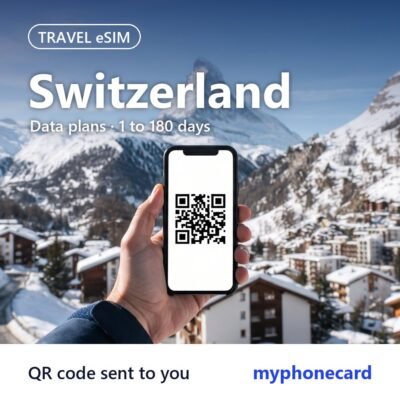 Switzerland Travel eSIM – Data Plans from 1 to 180 Days