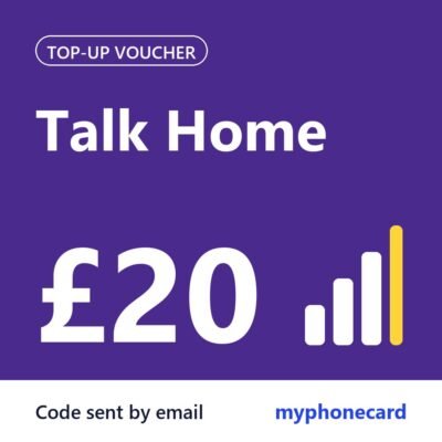 Talk Home Mobile £20 Topup Voucher