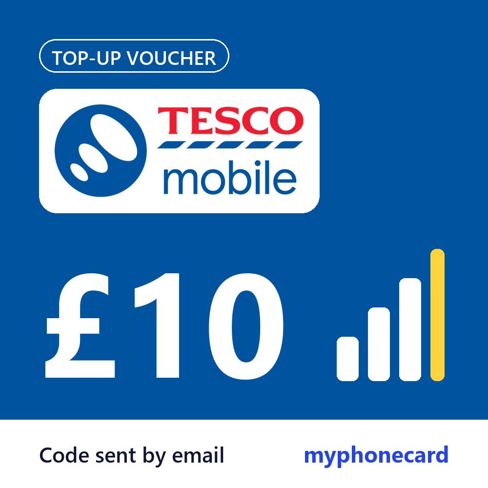 Tesco Mobile £10 Topup Voucher