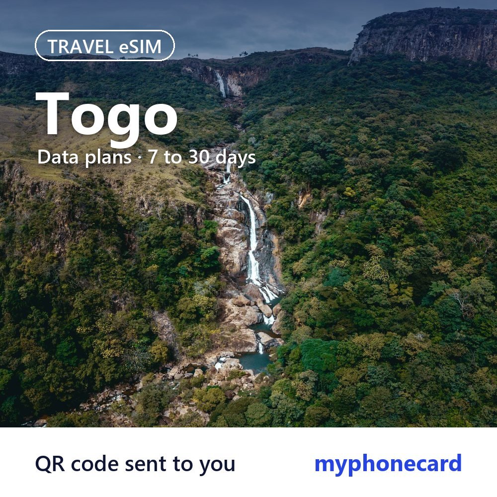 Togo Travel eSIM – Data Plans from 7 to 30 Days