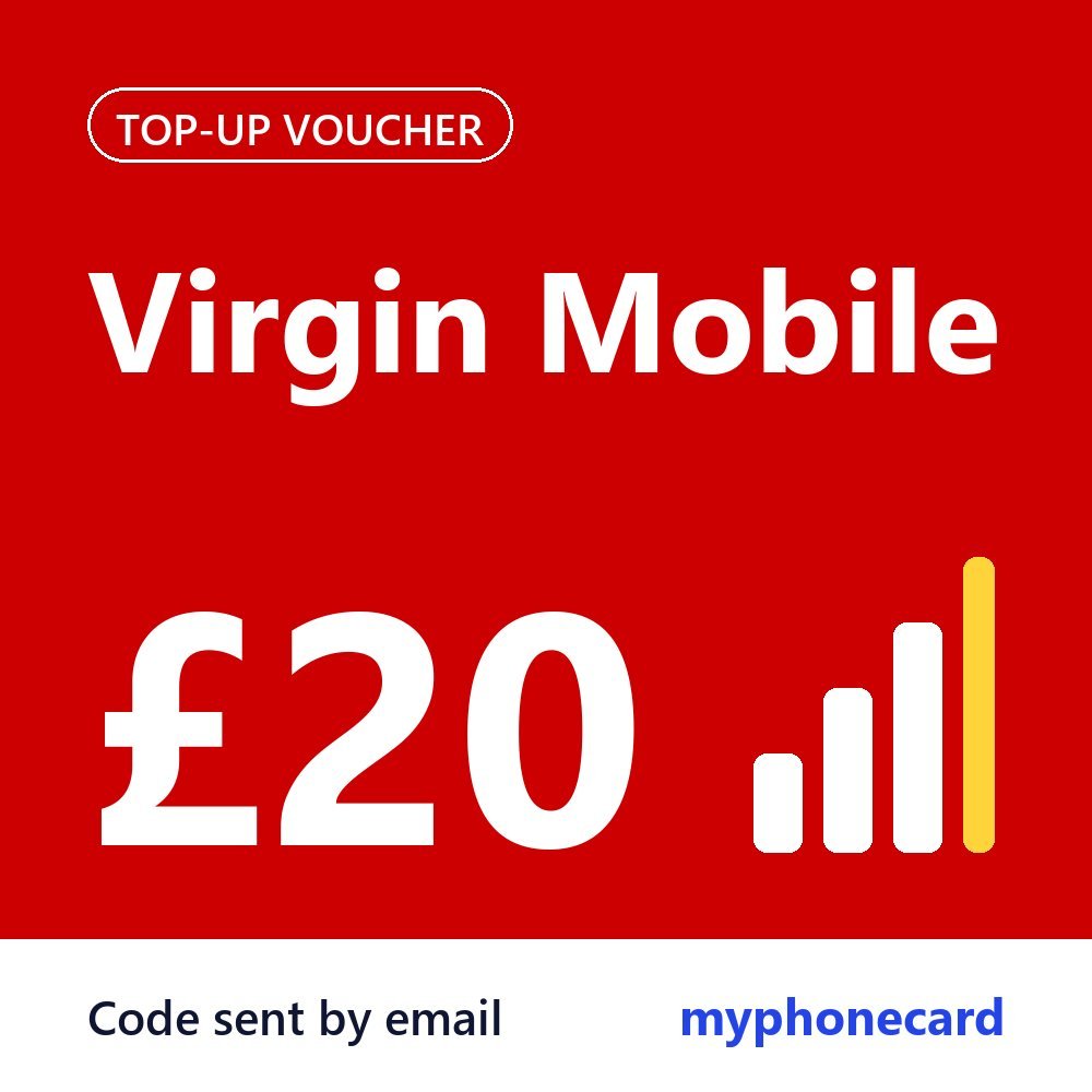 Virgin Mobile £20 Topup Voucher