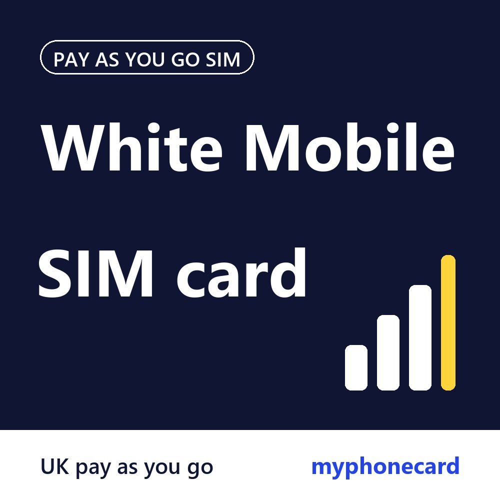 White Mobile Pay As You Go SIM
