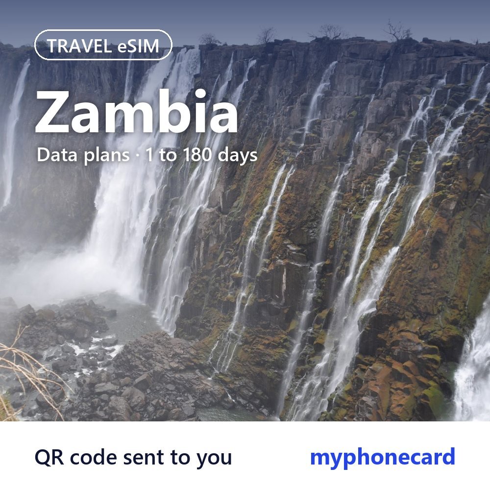 Zambia Travel eSIM – Data Plans from 1 to 180 Days