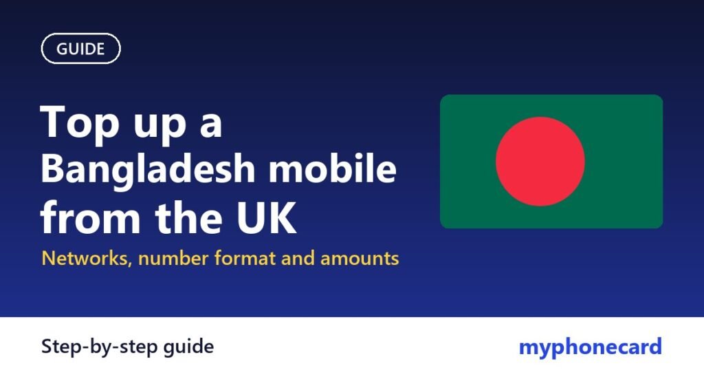 How to Top Up a Bangladesh Mobile from the UK