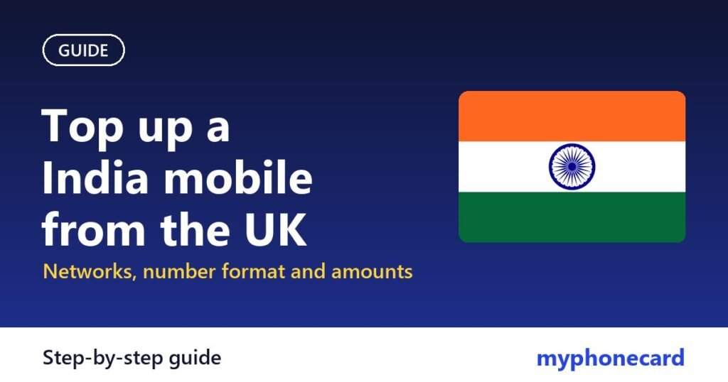 How to Top Up an India Mobile from the UK