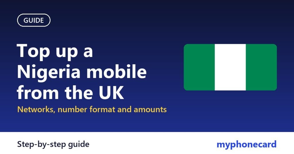 How to Top Up a Nigeria Mobile from the UK