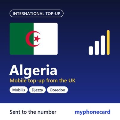 Algeria mobile top-up from the UK