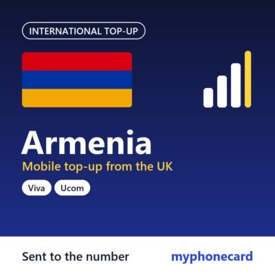 Armenia mobile top-up from the UK