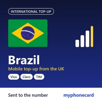 Brazil mobile top-up from the UK