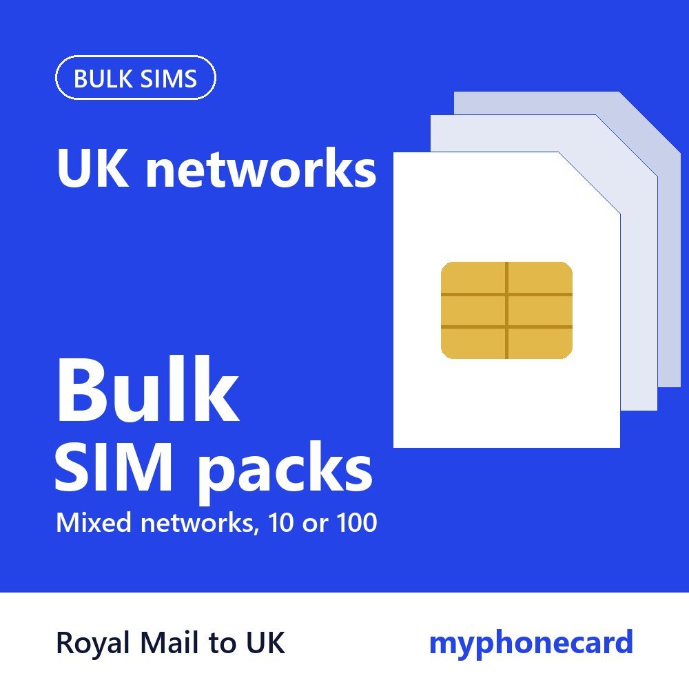 Bulk Mixed Network UK SIM Cards