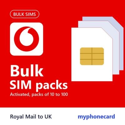 Bulk Vodafone Activated SIM Cards