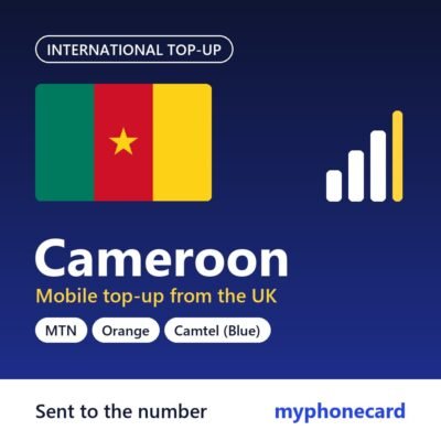 Cameroon mobile top-up from the UK