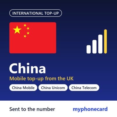 China mobile top-up from the UK