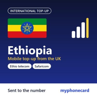 Ethiopia mobile top-up from the UK