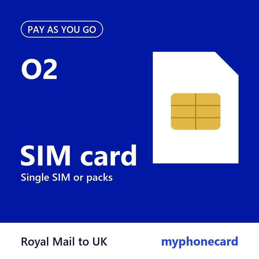 O2 Pay As You Go SIM Card