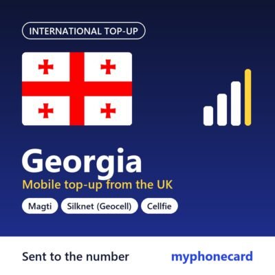 Georgia mobile top-up from the UK