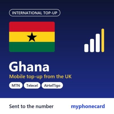 Ghana mobile top-up from the UK
