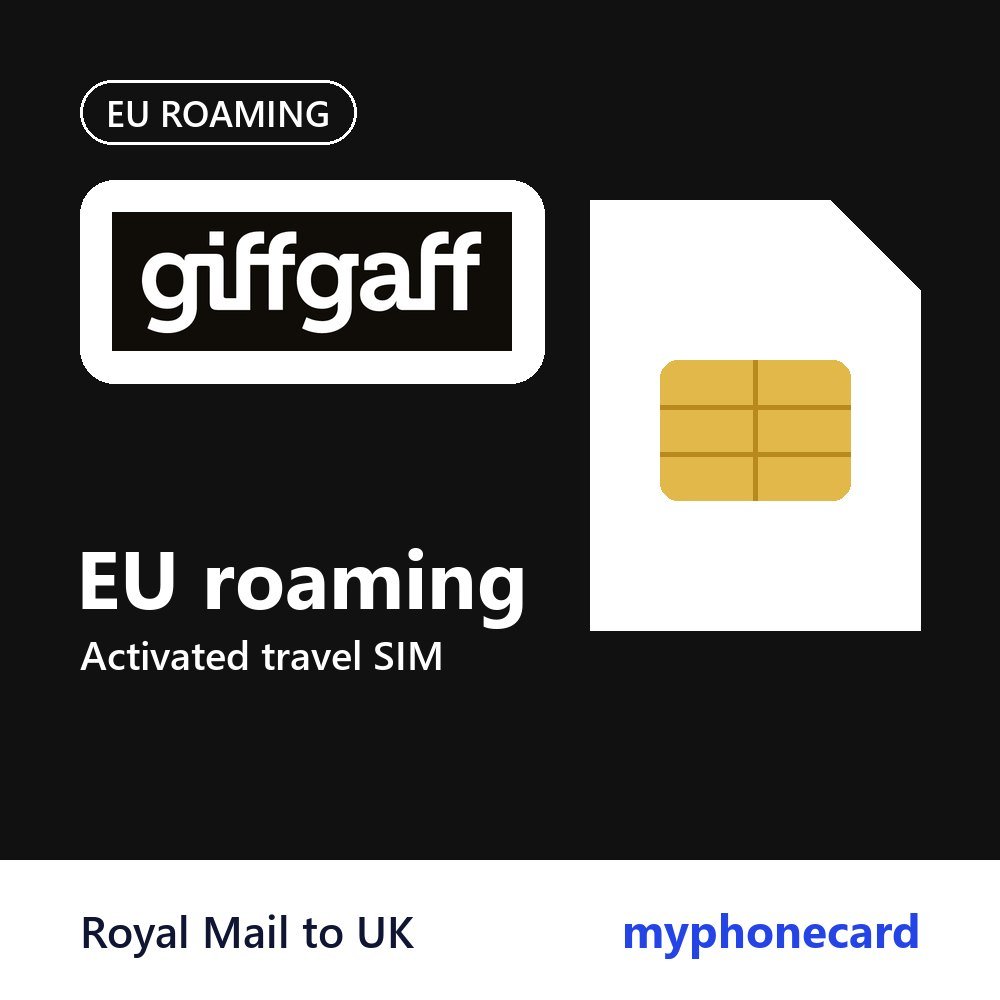 giffgaff EU Roaming SIM Card – Activated Travel SIM