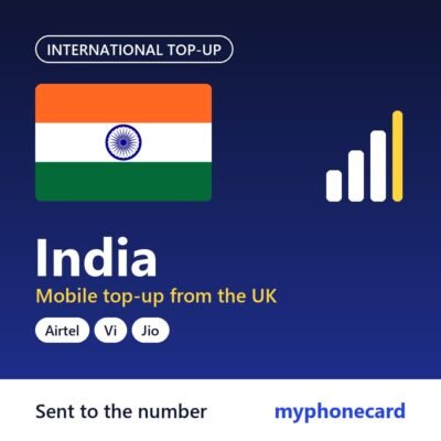 India mobile top-up from the UK
