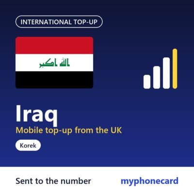 Iraq mobile top-up from the UK