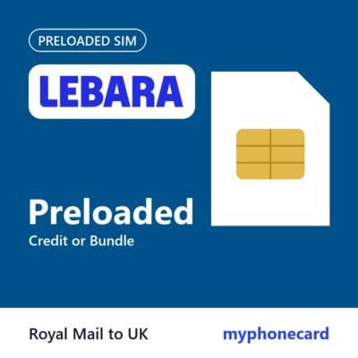 Lebara Preloaded SIM Card – Credit or Bundle