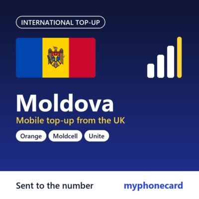 Moldova mobile top-up from the UK