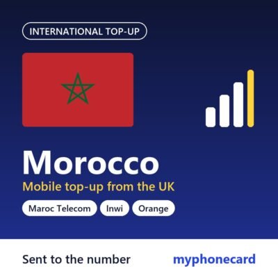 Morocco mobile top-up from the UK