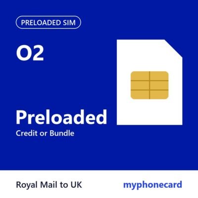 O2 Preloaded SIM Card – Credit or Bundle