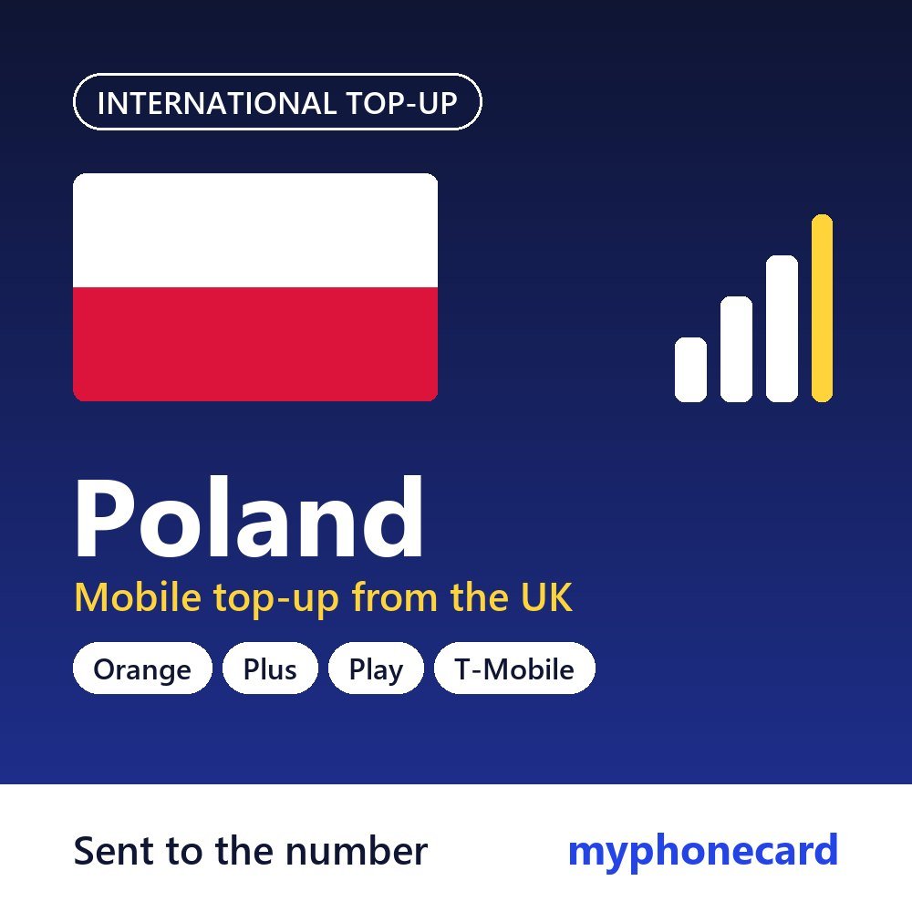 Poland mobile top-up from the UK