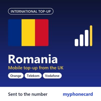 Romania mobile top-up from the UK