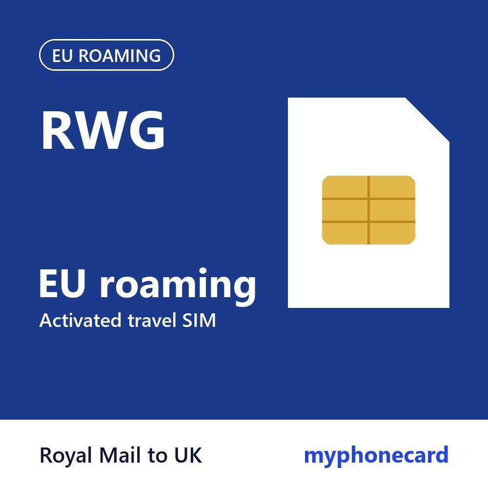 RWG EU Roaming SIM Card – Activated Travel SIM