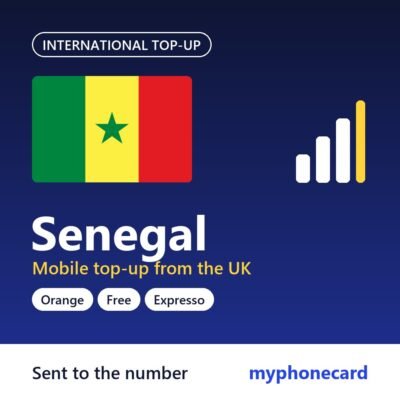 Senegal mobile top-up from the UK