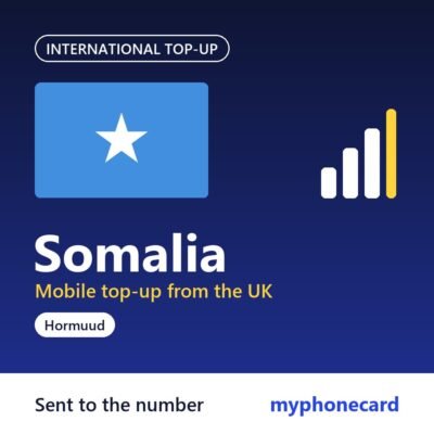 Somalia mobile top-up from the UK