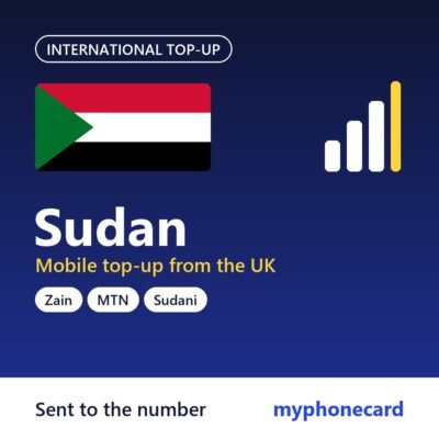 Sudan mobile top-up from the UK