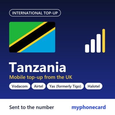 Tanzania mobile top-up from the UK