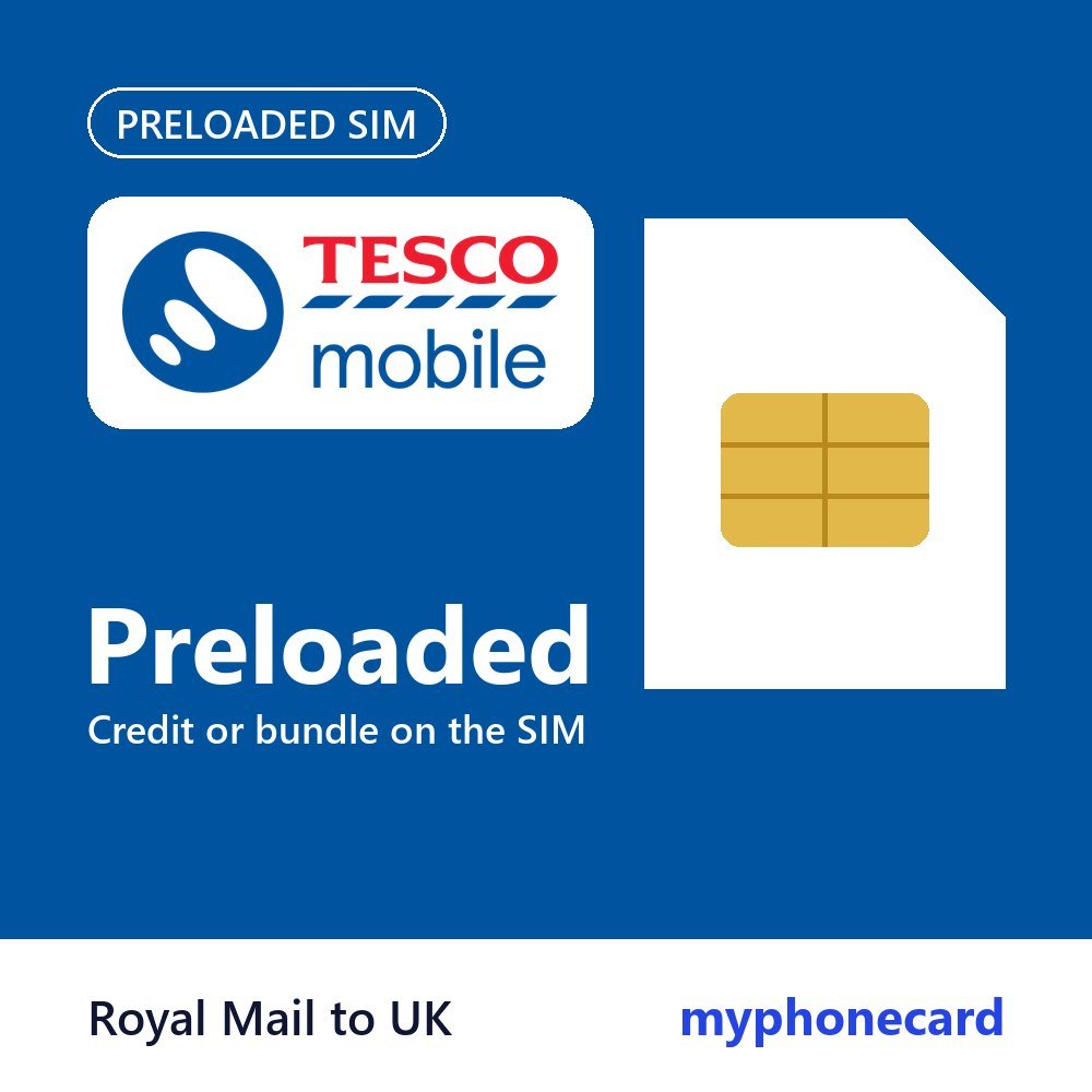 Tesco Mobile 10GB Preloaded SIM Card