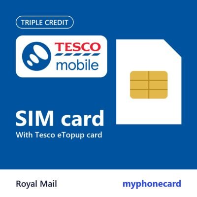 Tesco Mobile Triple Credit SIM + eTopup Card