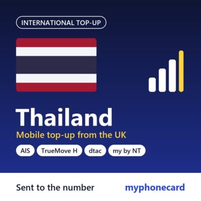 Thailand mobile top-up from the UK