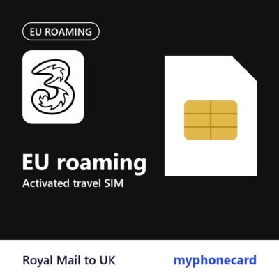 Three EU Roaming SIM Card – Activated Travel SIM